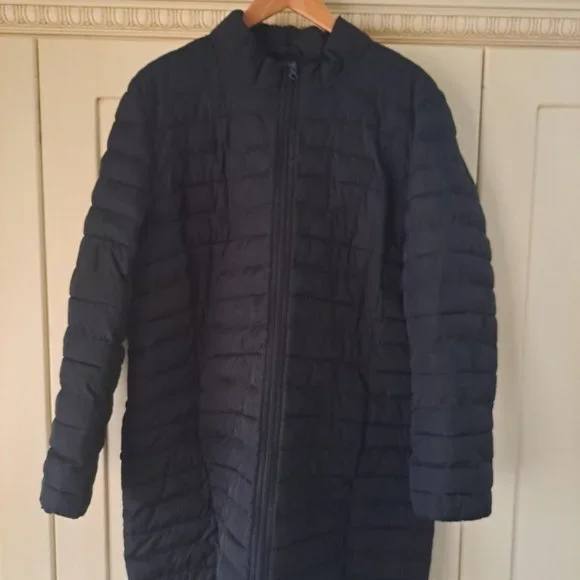 J Jill Women's Black Quilted Puffer Coat Size XL - Picture 1 of 11